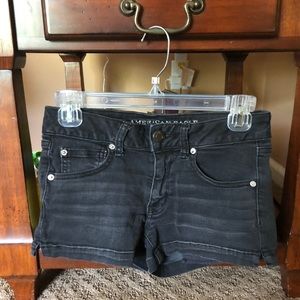 AEO Low Rise Shortie Denim Shorts